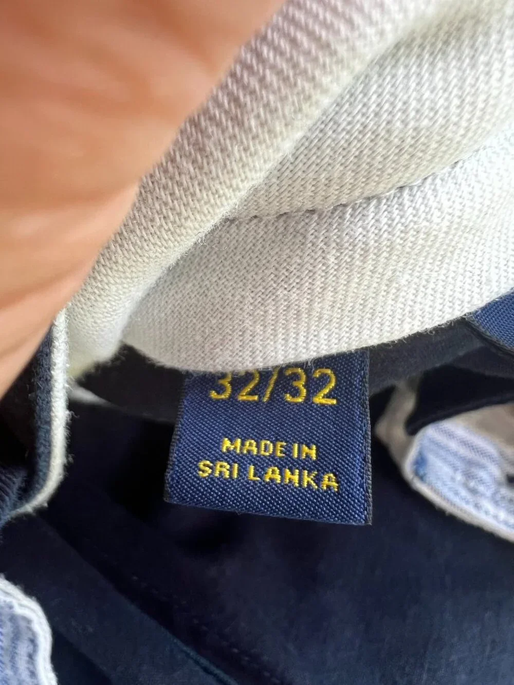 Polo Ralph Lauren navy khaki pants mens 32 x 32 cotton preppy